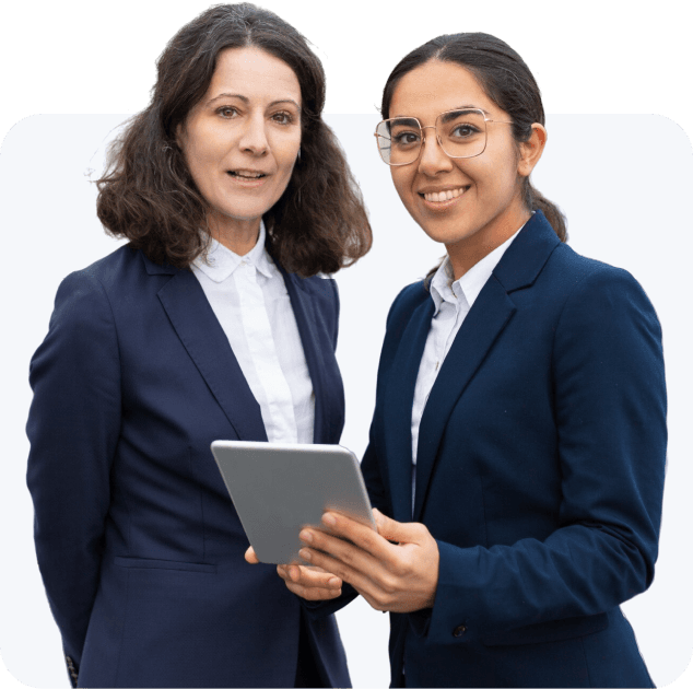 Our professional accounting team working together