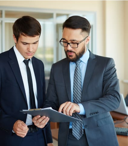 Our Team Banner Background - Professional business services illustration